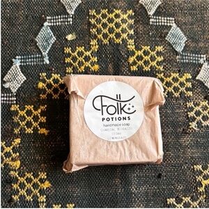 NWT Folk Potions Handmade Soap Charcoal Terrazzo Cedar Lemongrass